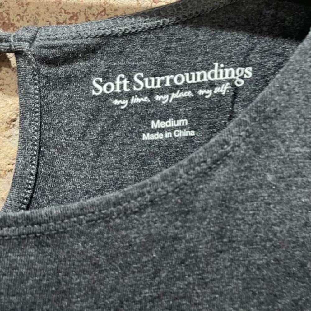 Soft Surroundings Talls Toujours‎ Jersey Knit Wide Leg Jumpsuit Size Medium - Picture 3 of 8